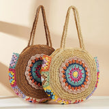 Ethnic Style Sommer Stroh Tasche