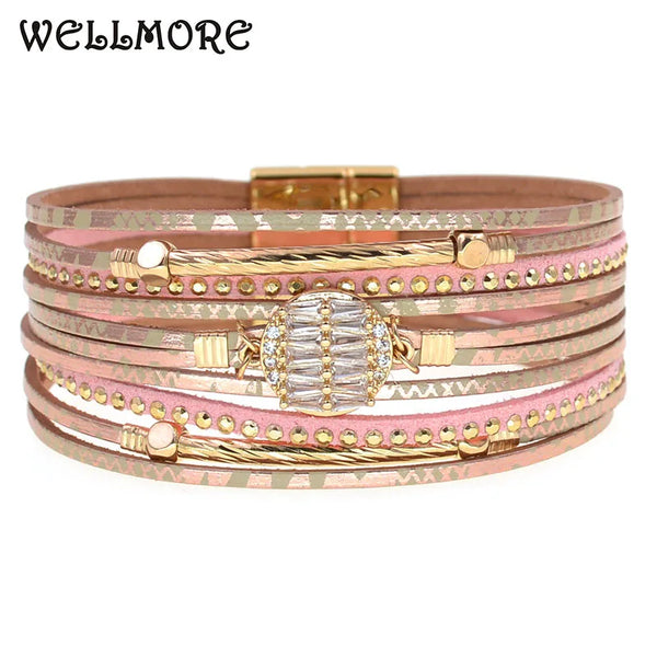 Lederarmband verschiedene Farben